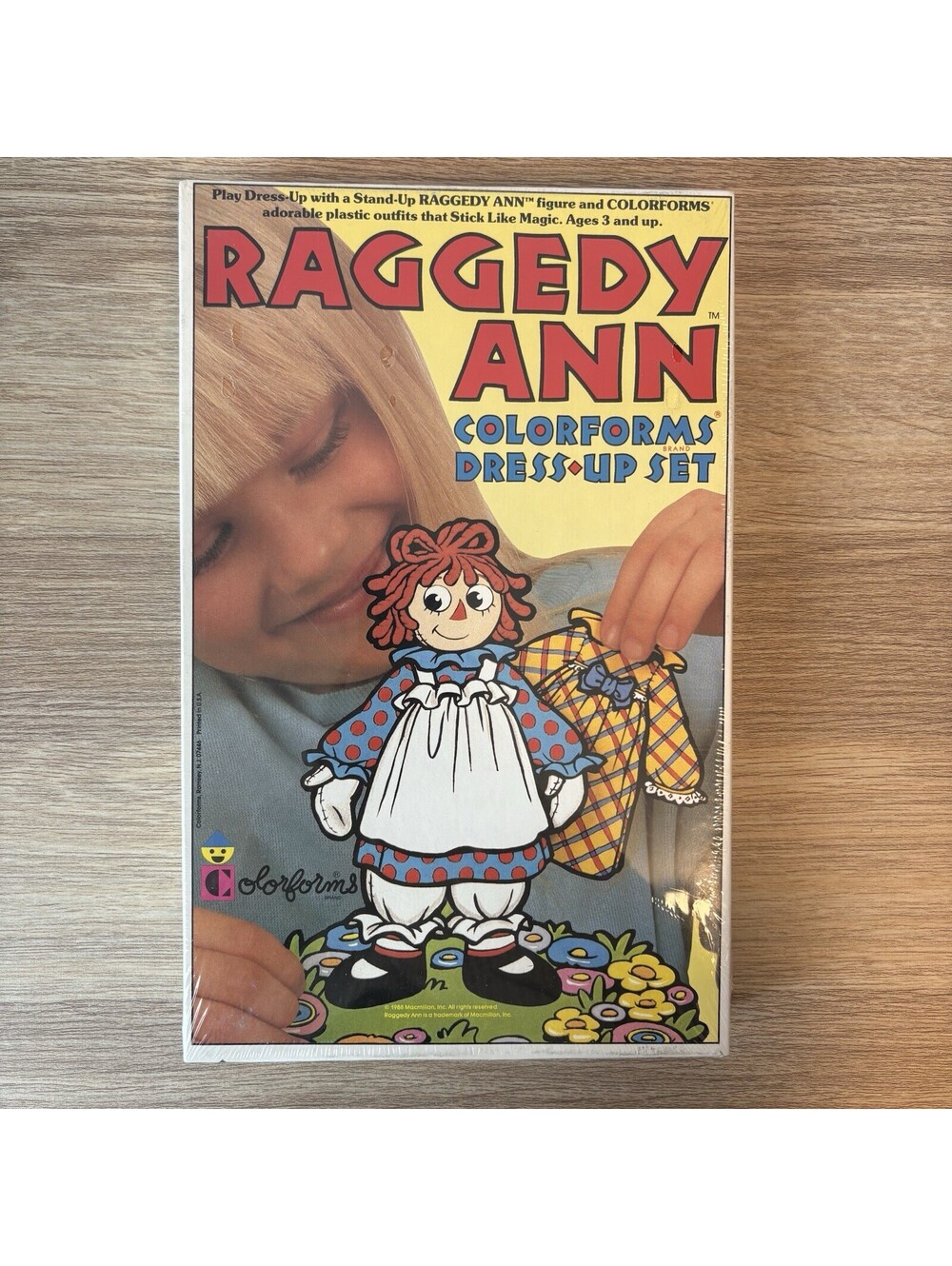 Vintage 1988 Raggedy Ann Coloforms Dress Up Set New In Box Sealed Doll Vinyl